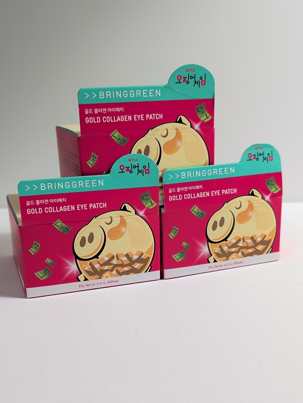 BringGreen x Squid Game Gold Collagen Eye Patch (60 Pads)